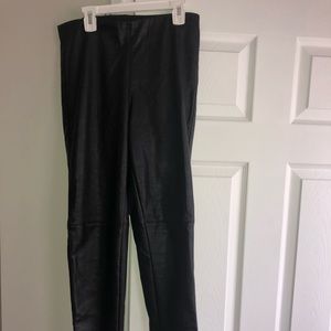 H&M Black Leather Pants